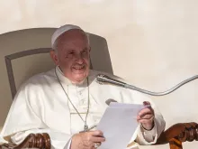 Pope Francis at the general audience Oct. 9, 2019. 