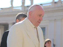 Pope Francis at the general audience in St. Peter's Square, March 2, 2016. 