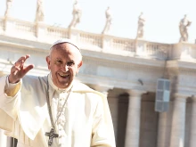 Pope Francis at the General Audience in St. Peter's Square, May 31, 2017. 