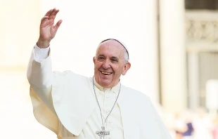 Pope Francis at the general audience in St. Peter's Square Sept. 28, 2016.   Daniel Ibanez / CNA