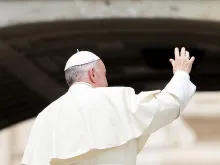 Pope Francis at the General Audience in St. Peter's Square, May 2, 2018. 