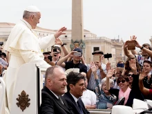 Pope Francis at the General Audience in St. Peter's Square, May 2, 2018. 
