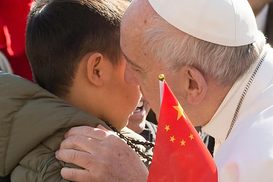 Pope Francis at the general audience with pilgrims from China in St. Peter's Square on March 15, 2017. ?w=200&h=150