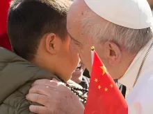 Pope Francis at the general audience with pilgrims from China in St. Peter's Square on March 15, 2017. 
