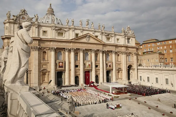 Pope Francis canonizes four new saints in St. Peter's Square on Oct. 18, 2015. ?w=200&h=150
