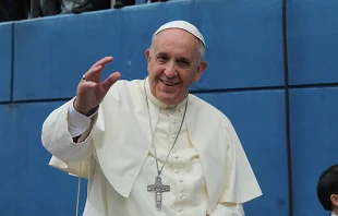 Pope Francis celebrated Mass in Daejon, South Korea for the Solemnity of the Assumption on Aug. 15, 2014.   Alan Holdren/CNA.