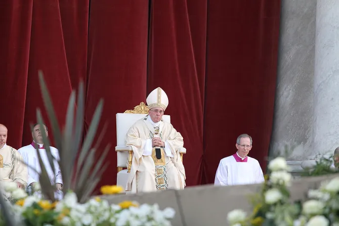 Pope Francis celebrates Corpus Christi at St John of Lateran in Rome Italy on June 4 2015 Credit Bohumil Petrik CNA 6 4 15