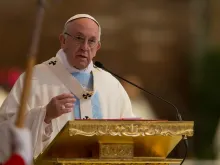 Pope Francis at St. Mary Major Jan. 28, 2018. 