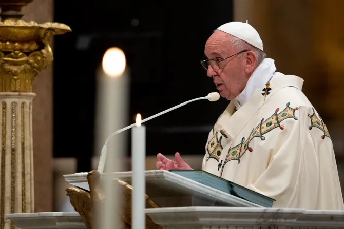 Pope Francis celebrates Mass at the Archbasilica of St John Lateran Nov 9 2019 Credit Daniel Ibanez CNA