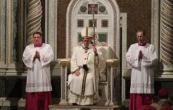 Pope Francis celebrates Mass at the Basilica of St. John Lateran on April 7, 2013. ?w=200&h=150