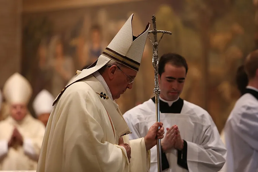 Pope Francis celebrates Mass at the Pontifical North American College, Rome on May 2, 2015. ?w=200&h=150