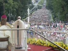 Pope Francis celebrates Mass at the Shrine of Czestochowa, July 28, 2016. 
