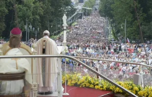 Pope Francis celebrates Mass at the Shrine of Czestochowa, July 28, 2016.   L'Osservatore Romano / CNA