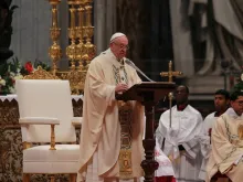 Pope Francis celebrates Mass for Epiphany in St. Peter's Basilica Jan. 6, 2017. 