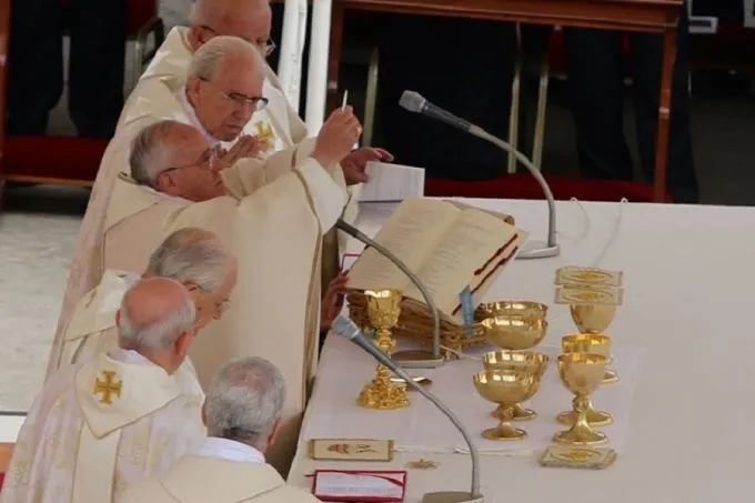 Pope Francis celebrates Mass for the Canonization of St. John Paul II and St. John XXIII April 25, 2014. ?w=200&h=150