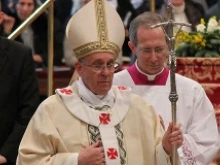 Pope Francis celebrates Mass for the Feast of the Epiphany in St. Peter's Basilica on Jan. 6, 2014. 