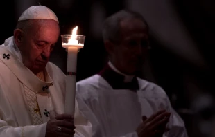 Pope Francis celebrates Mass for the Feast of the Presentation of the Lord Feb. 1, 2020.   Daniel Ibanez/CNA.