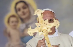 Pope Francis offers Mass in Gyumri, Armenia June 25, 2016.   Vatican Media/CNA.