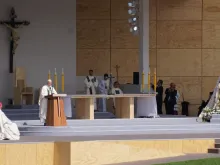 Pope Francis celebrates Mass in Santiago, Chile Jan. 16, 2018. 