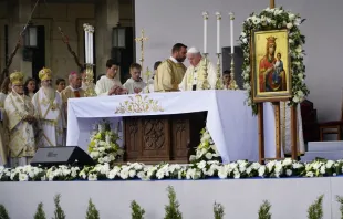 Pope Francis celebrates Mass in Sofia, Bulgaria May 5, 2019.   Andrea Gagliarducci/CNA.