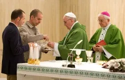 Pope Francis celebrates Mass in St. Martha's chapel on May 29, 2013. ?w=200&h=150