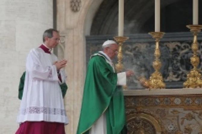 Pope Francis celebrates Mass in St Peters Square Sept 29 Credit Lauren Cater CNA CNA