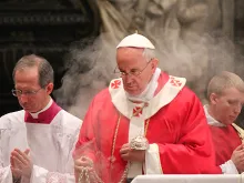 Pope Francis celebrates Mass in remembrance of Bishops and Cardinals who died during the past year on Nov. 4, 2013. 