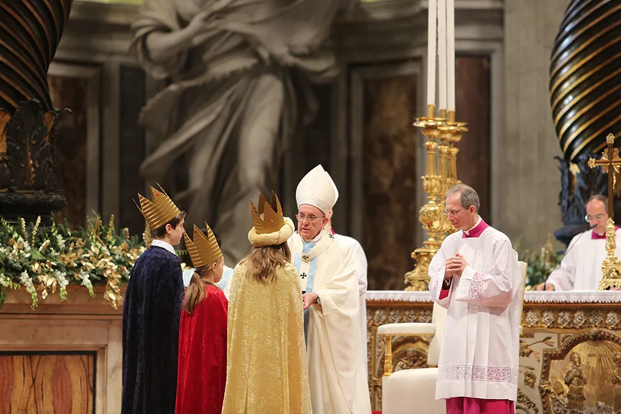 Pope Francis celebrates New Year's Day Mass in St. Peter's Basilica for the Solemnity of Mary, the Mother of God on Jan. 1, 2015. ?w=200&h=150