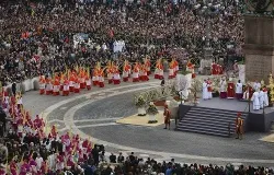Pope Francis celebrates Palm Sunday Mass on March 24 2013 in St. Peter's Square. ?w=200&h=150