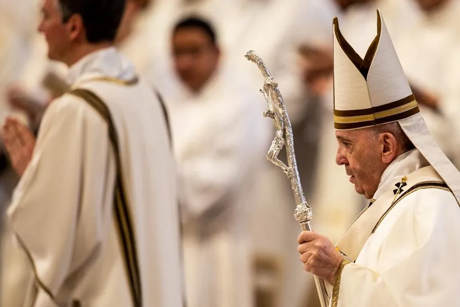 Pope Francis celebrates the Chrism Mass April 18, 2019. ?w=200&h=150