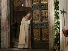 Pope Francis closes the Holy Door in St. Peter's Basilica Nov. 20, 2016. 