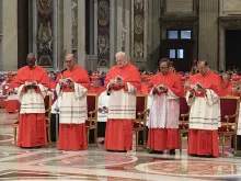Pope Francis creates five new cardinals during a consistory in St. Peter's Basilica on June 28, 2017.