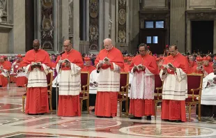 Pope Francis creates five new cardinals during a consistory in St. Peter's Basilica on June 28, 2017. L'Osservatore Romano.