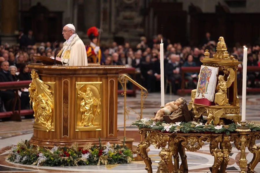 Pope Francis delivers a homily at Vespers in St. Peter's Basilica on Dec. 31, 2017. ?w=200&h=150