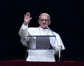 Pope Francis delivers his first Sunday Angelus on March 17, 2013. ?w=200&h=150