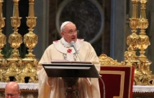 Pope Francis delivers his homily during Mass for the Feast of the Epiphany on Jan. 6 2013   Kyle Burkhart/CNA