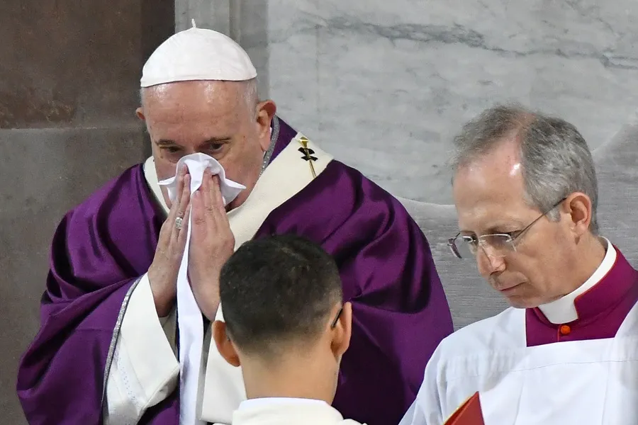Pope Francis during Ash Wednesday Mass Feb. 26, 2020. ?w=200&h=150