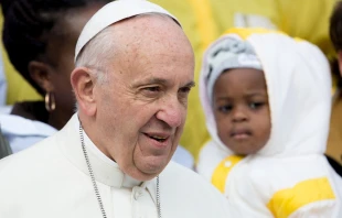 Pope Francis during his Nov. 15, 2017 general audience in St. Peter's Square.   Daniel Ibáñez/CNA.
