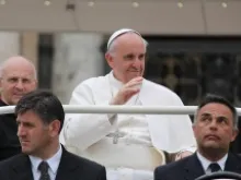 Pope Francis during his general audience on May 15, 2013. 