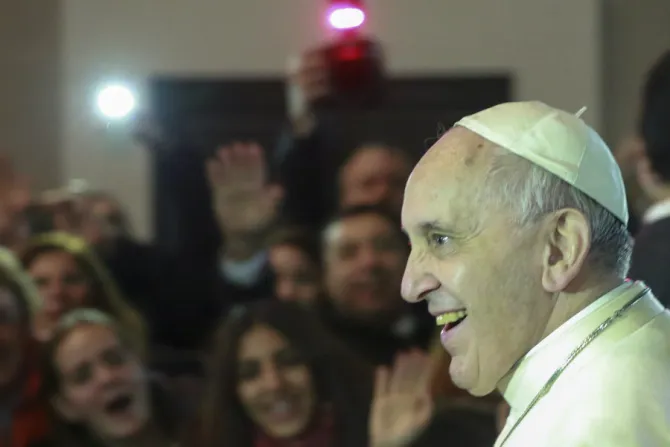 Pope Francis exits Istanbuls Holy Spirit Cathedral Nov 29 Credit Daniel Ibanez CNA