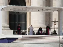 Pope Francis holds his first general audience on March 27, 2013 in St. Peter's Square. 