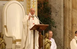 Pope Francis delivers his homily at the Basilica of St. Paul Outside the Wall on April 15, 2013. ?w=200&h=150