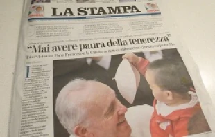 Pope Francis gives an exclusive interview to Italian newspaper La Stampa on Dec. 15, 2013.   File Photo/CNA.