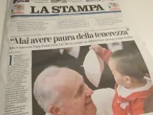 Pope Francis gives an exclusive interview to Italian newspaper La Stampa on Dec. 15, 2013. 