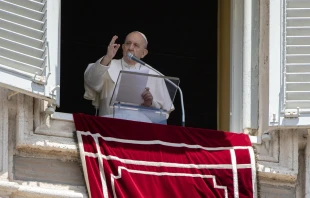Pope Francis gives his Angelus address June 8, 2020.   Vatican Media/CNA.