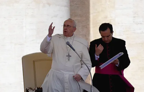 Pope Francis in St. Peter's Square on May 14, 2014. ?w=200&h=150