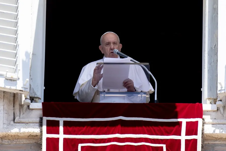 Pope Francis gives the Angelus address June 21, 2020. ?w=200&h=150
