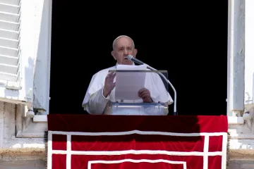 Pope Francis gives the Angelus address June 21 2020 Credit Vatican Media