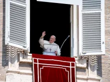 Pope Francis gives the Angelus address Sept. 13, 2020. 