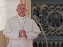 Pope Francis gives the Wednesday general audience in St. Peters Square Oct. 2, 2013. 